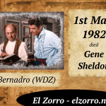 1 maja zm. Gene Sheldon ENG Bernardo Zorro