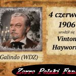 4 czerwca ur. Vinton Hayworth PL sędzia Carols Galindo Zorro