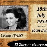 18 lipca ur. Joan Evans ENG