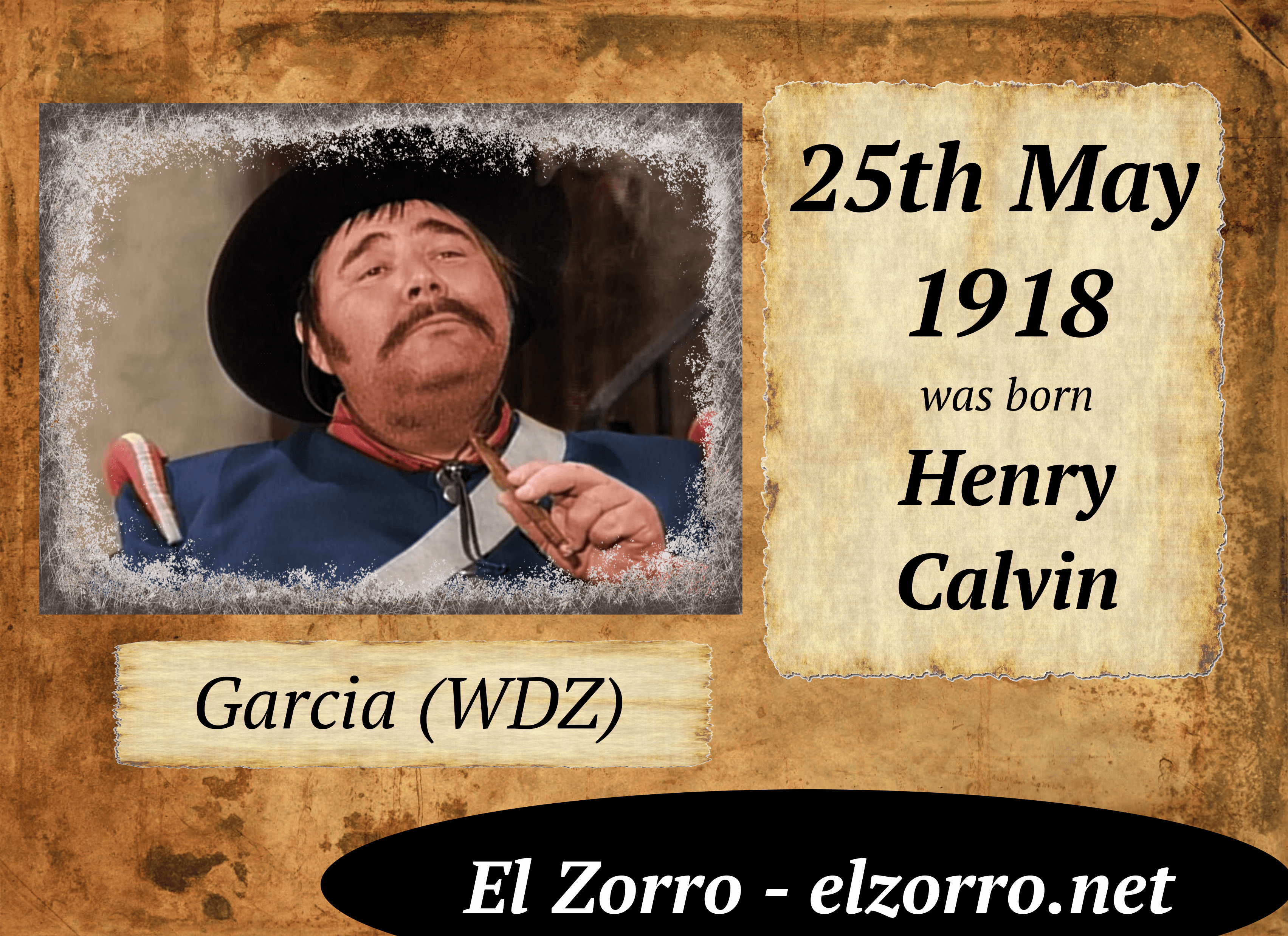 25 maja ur. Henry Calvin ENG Demetrio Lopez Garcia Zorro