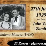 27 czerwca ur. Julie Van Zandt ENG Magdalena Montez Zorro