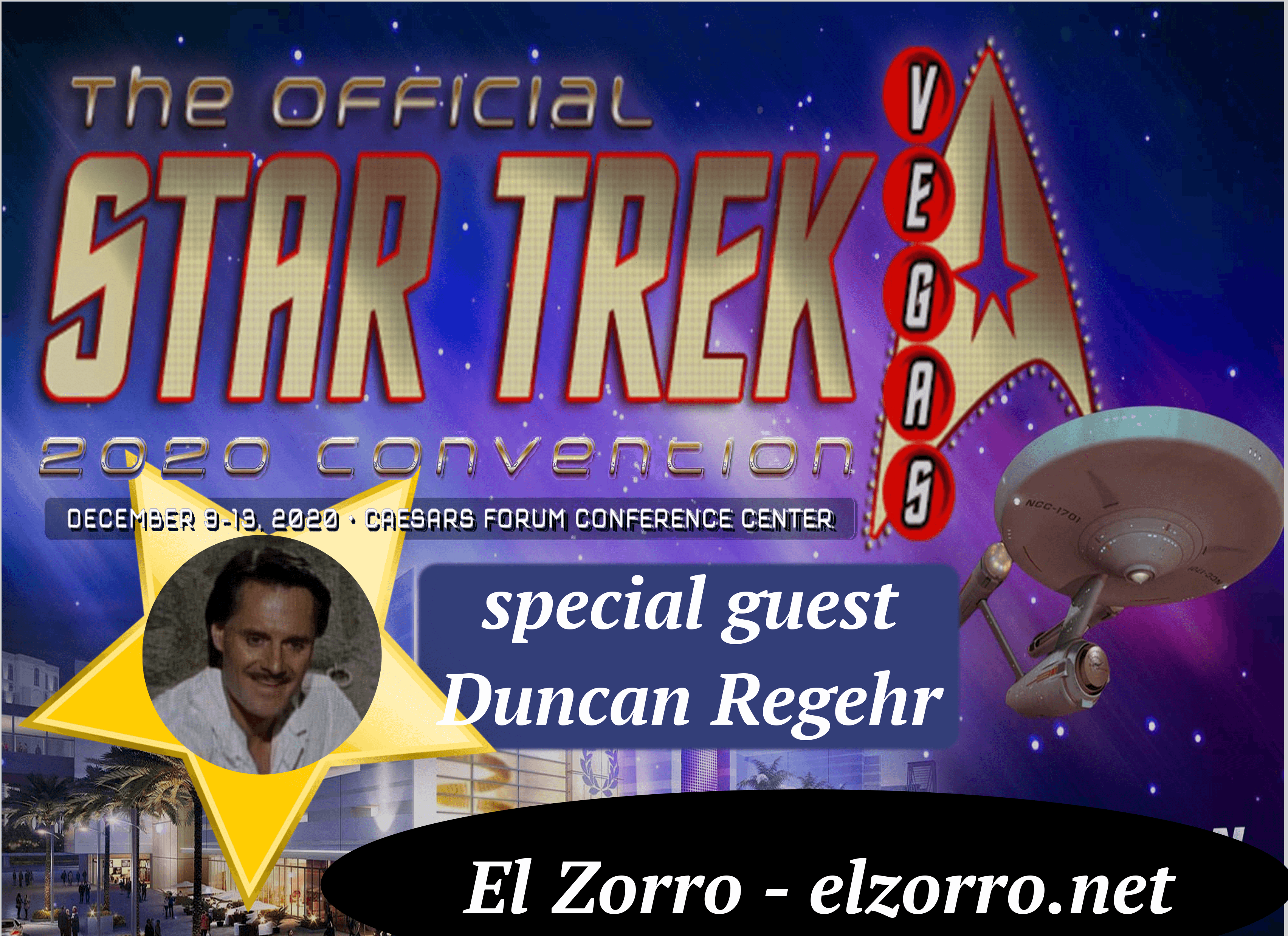 STAR TREK Celebration in Las Vegas 2020 PL Duncan Regehr