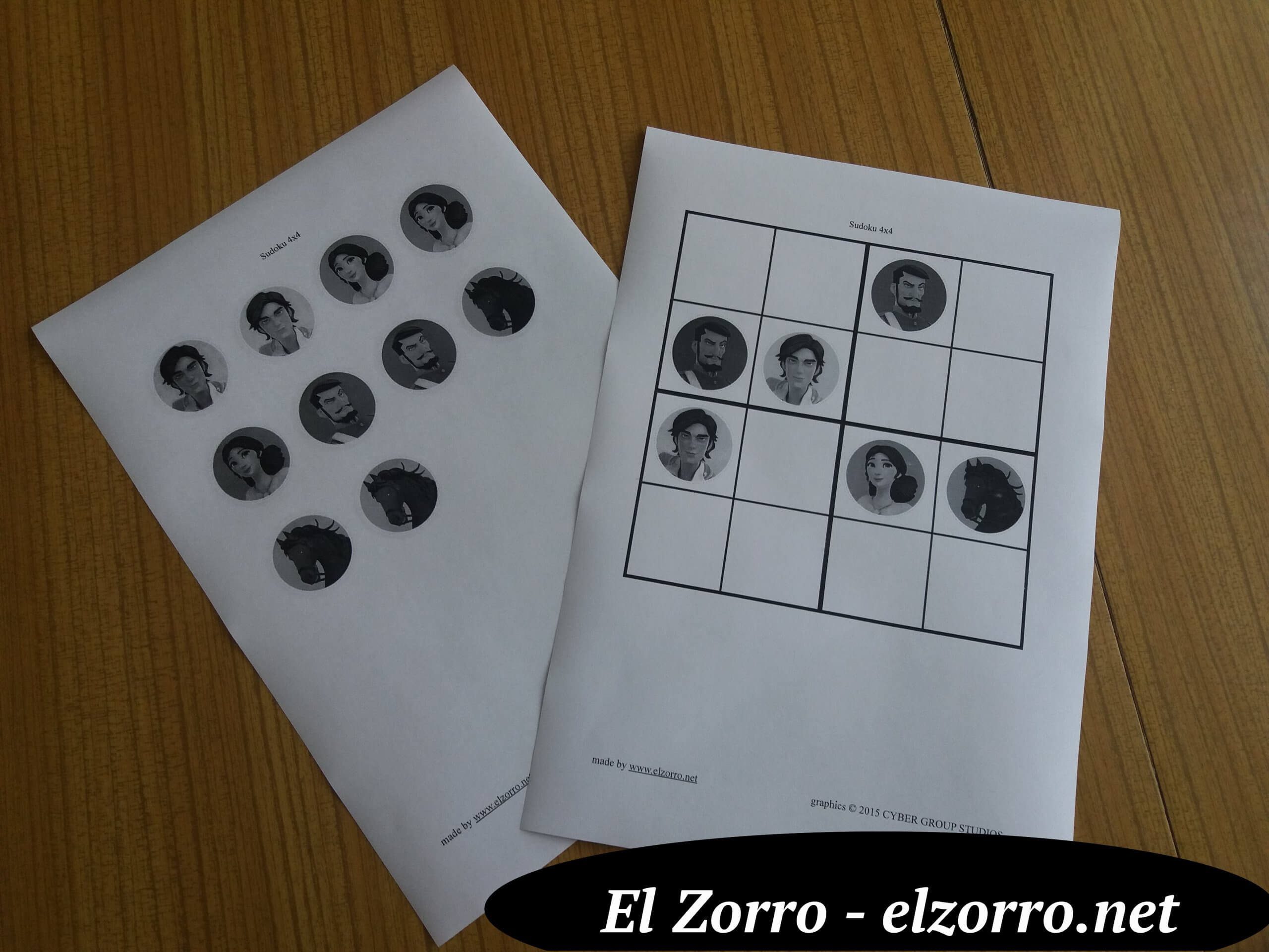 sudoku zorro ENG Sudoku 4x4 Zorro the Chronicles