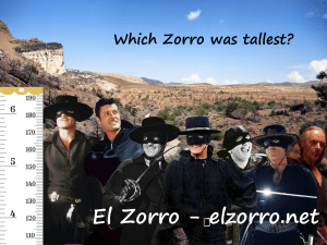 Which Zorro was tallest ENG